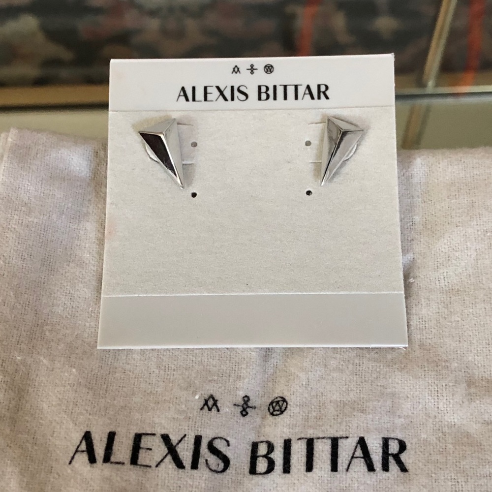 BRAND NEW Alexis Bittar Pyramid Stud Earrings